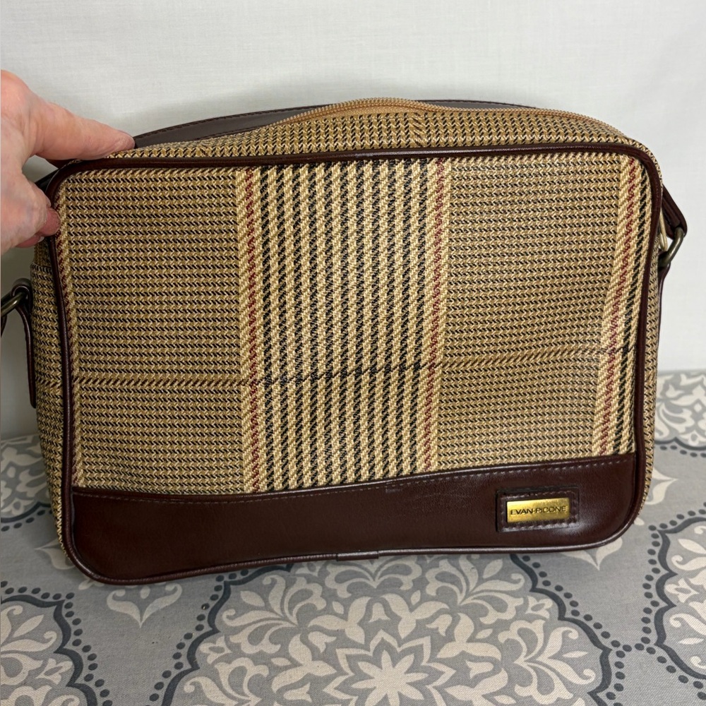 Evan-Picone Houndstooth Shoulder Bag Vintage